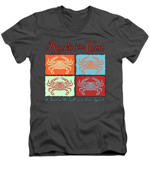 Rockin' The Coast - Crabs - Men's V-Neck T-Shirt