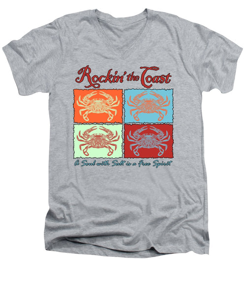 Rockin' The Coast - Crabs - Men's V-Neck T-Shirt