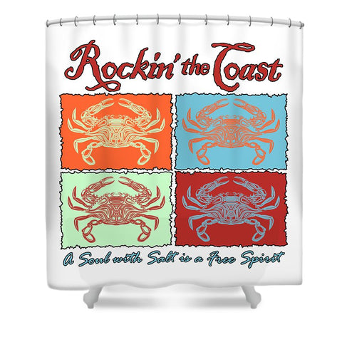 Rockin' The Coast - Crabs - Shower Curtain