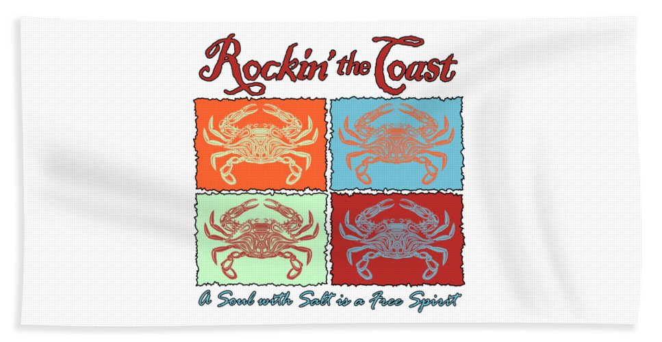 Rockin' The Coast - Crabs - Beach Towel