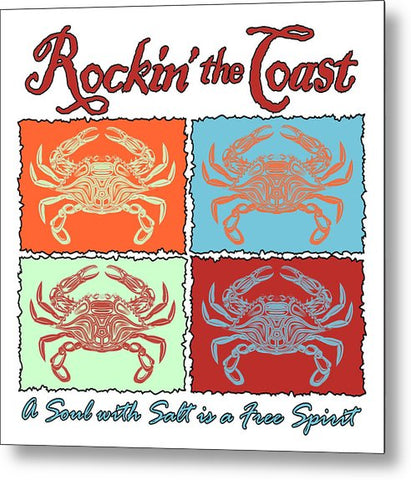 Rockin' The Coast - Crabs - Metal Print