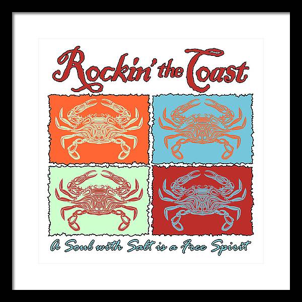 Rockin' The Coast - Crabs - Framed Print