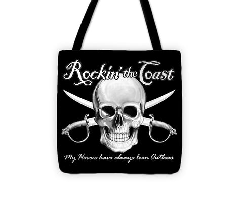 Rockin The Coast  Pirate Black - Tote Bag