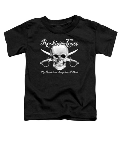 Rockin The Coast  Pirate Black - Toddler T-Shirt