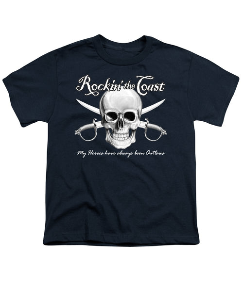 Rockin The Coast  Pirate Black - Youth T-Shirt