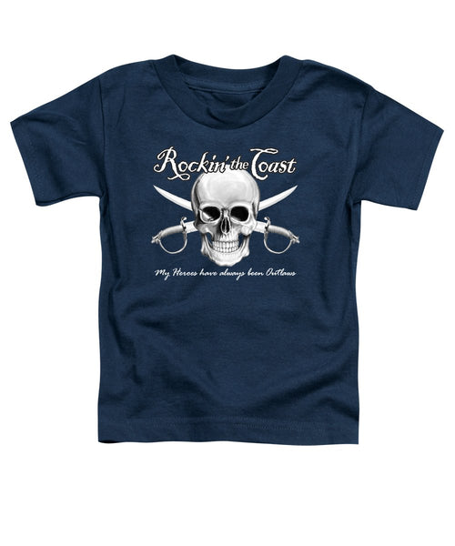 Rockin The Coast  Pirate Black - Toddler T-Shirt