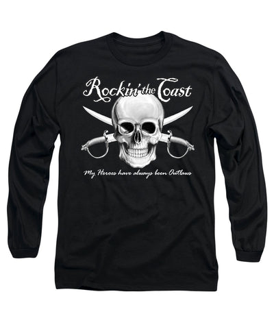 Rockin The Coast  Pirate Black - Long Sleeve T-Shirt