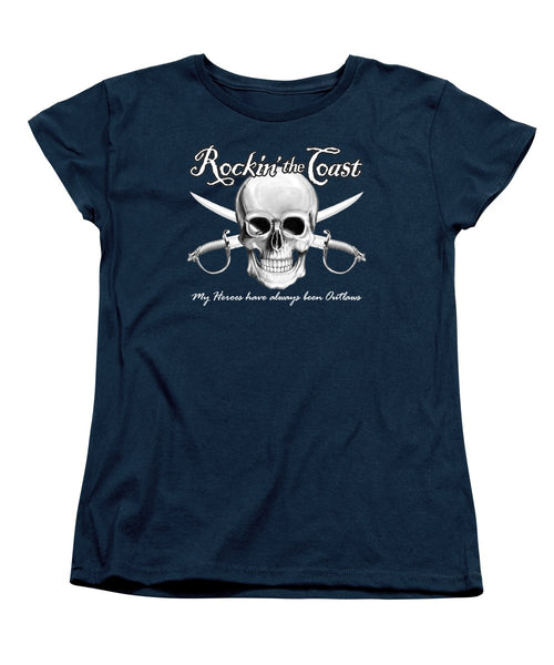 Rockin The Coast  Pirate Black - Women's T-Shirt (Standard Fit)