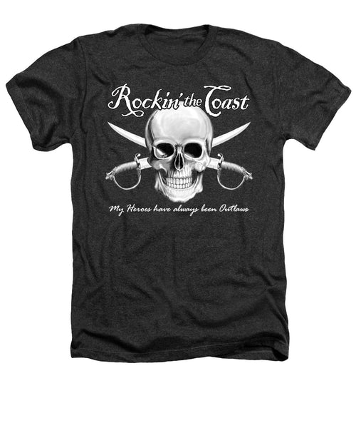 Rockin The Coast  Pirate Black - Heathers T-Shirt