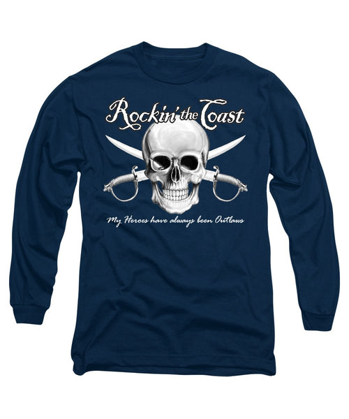 Rockin The Coast  Pirate Black - Long Sleeve T-Shirt