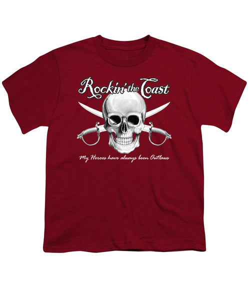 Rockin The Coast  Pirate Black - Youth T-Shirt