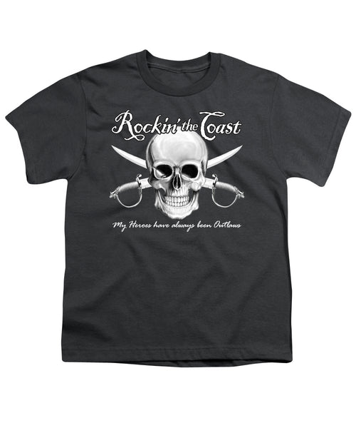 Rockin The Coast  Pirate Black - Youth T-Shirt