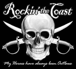 Rockin The Coast  Pirate Black - Art Print