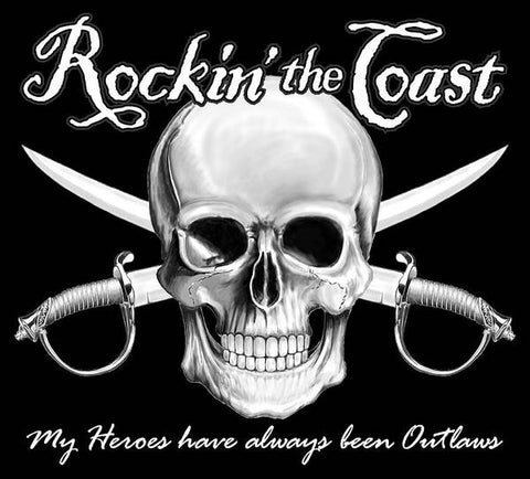 Rockin The Coast  Pirate Black - Art Print