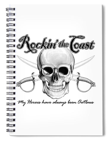 Rockin' the Coast - Pirate - Spiral Notebook