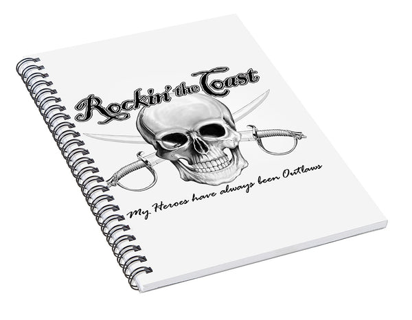 Rockin' the Coast - Pirate - Spiral Notebook