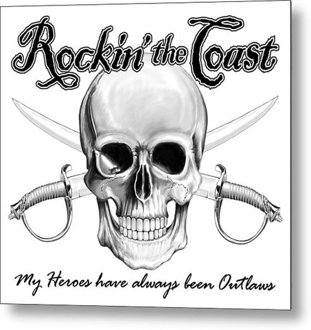 Rockin' the Coast - Pirate - Metal Print