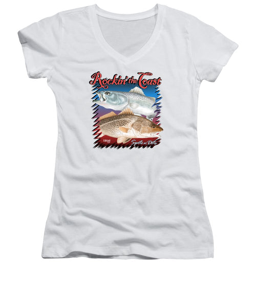 Rockin' the Coast - Spots n' Dots - Women's V-Neck