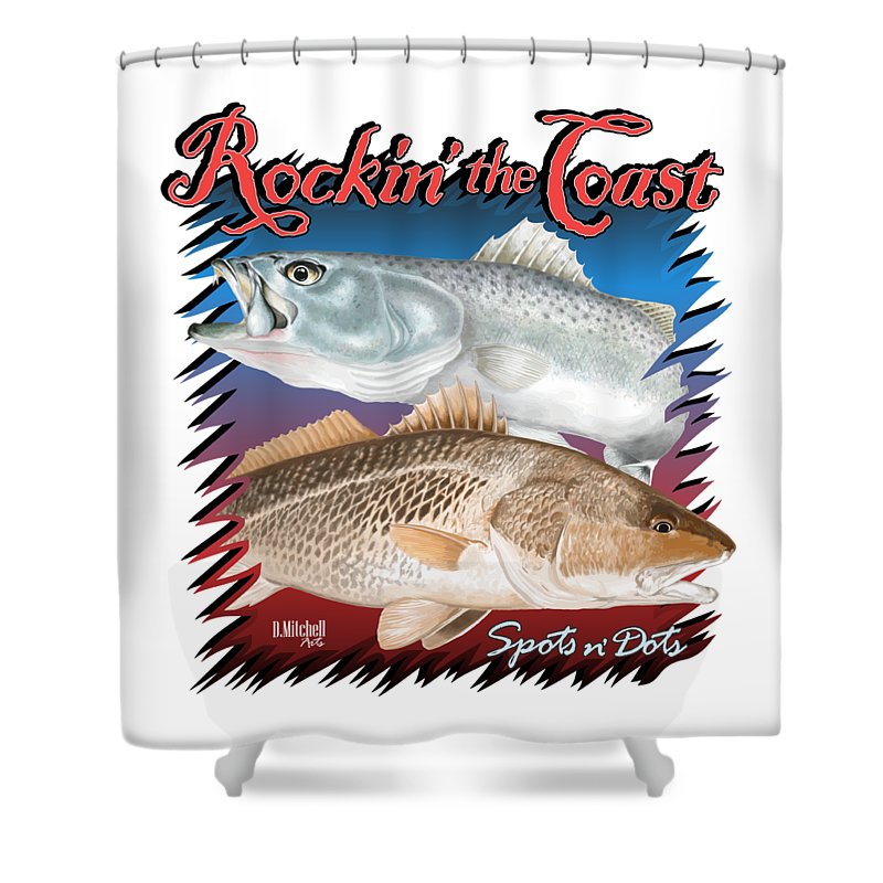 Rockin' the Coast - Spots n' Dots - Shower Curtain