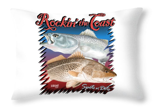 Rockin' the Coast - Spots n' Dots - Throw Pillow