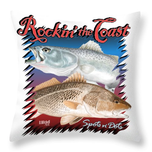Rockin' the Coast - Spots n' Dots - Throw Pillow