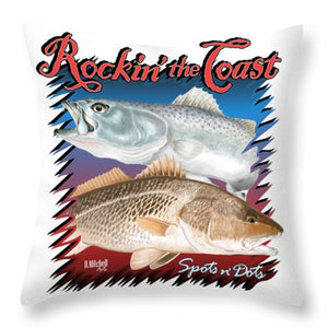 Rockin' the Coast - Spots n' Dots - Throw Pillow