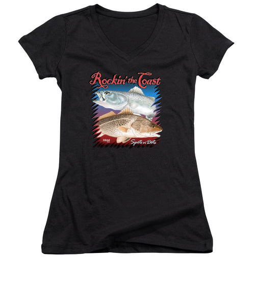 Rockin' the Coast - Spots n' Dots - Women's V-Neck