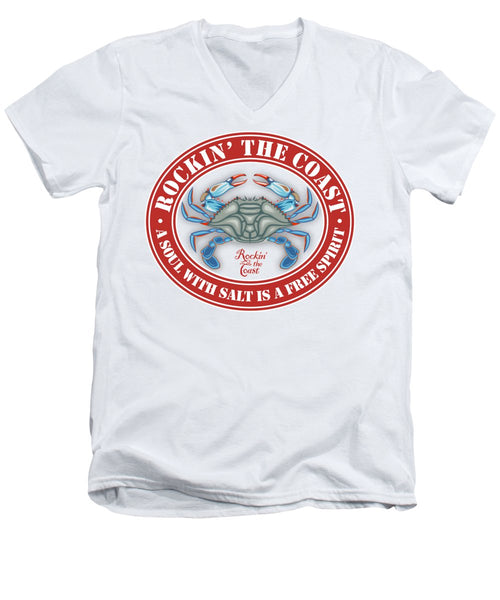 RTC Seal with Crab - Men's V-Neck T-Shirt