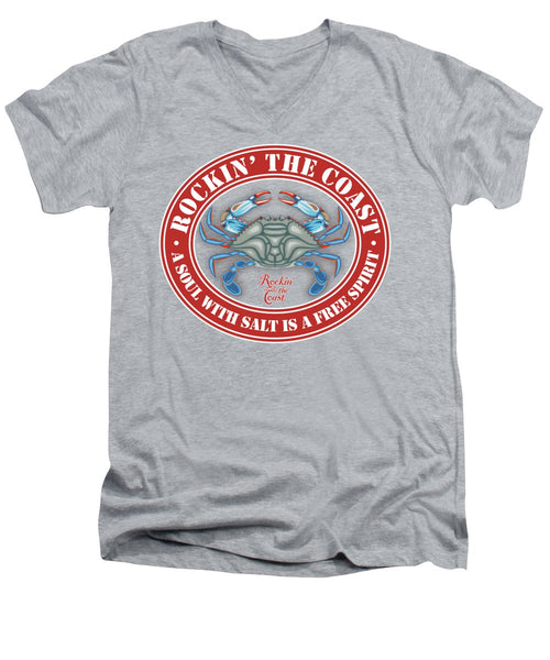 RTC Seal with Crab - Men's V-Neck T-Shirt