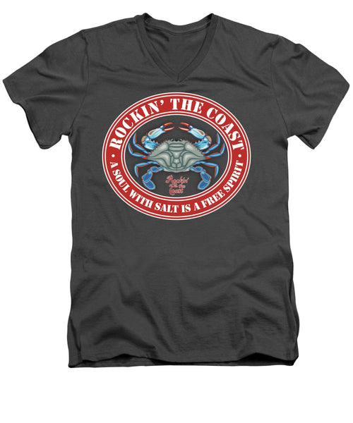 RTC Seal with Crab - Men's V-Neck T-Shirt