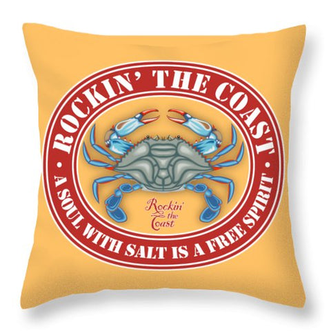 RTC Seal with Crab - Throw Pillow