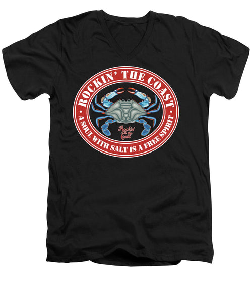 RTC Seal with Crab - Men's V-Neck T-Shirt