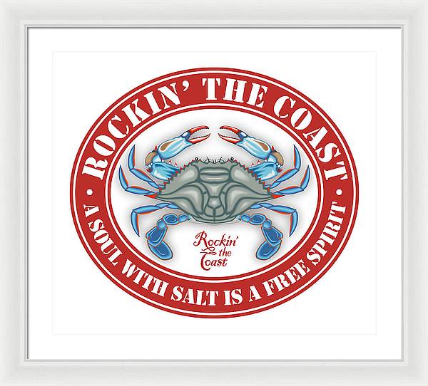 RTC Seal with Crab - Framed Print