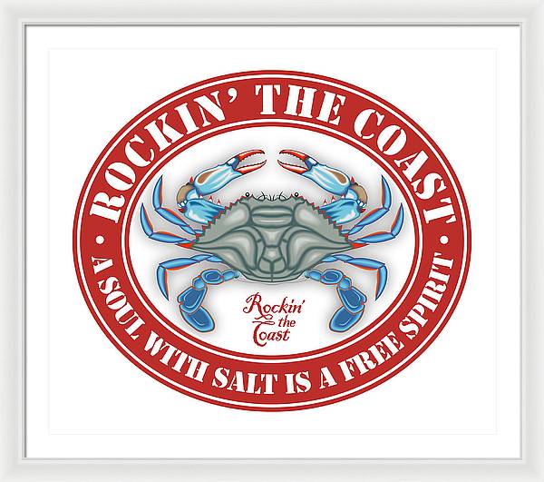 RTC Seal with Crab - Framed Print