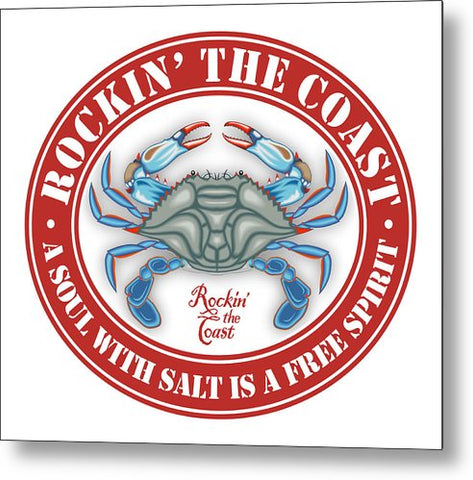 RTC Seal with Crab - Metal Print