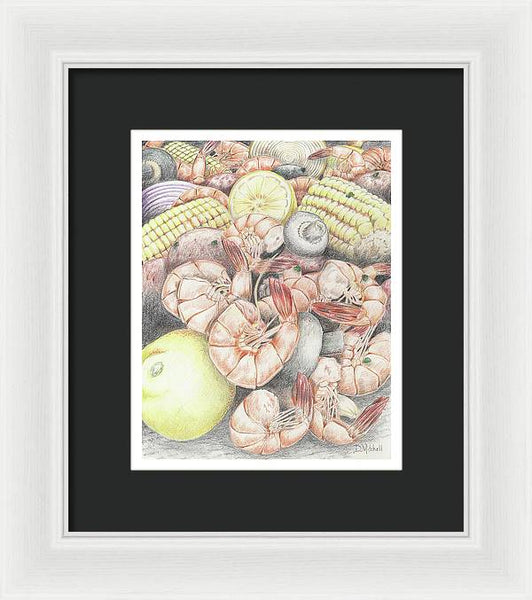 Shrimp Boil - Framed Print