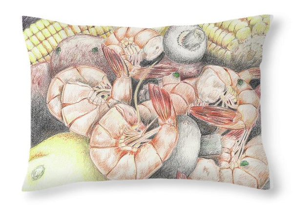 Shrimp Boil - Throw Pillow