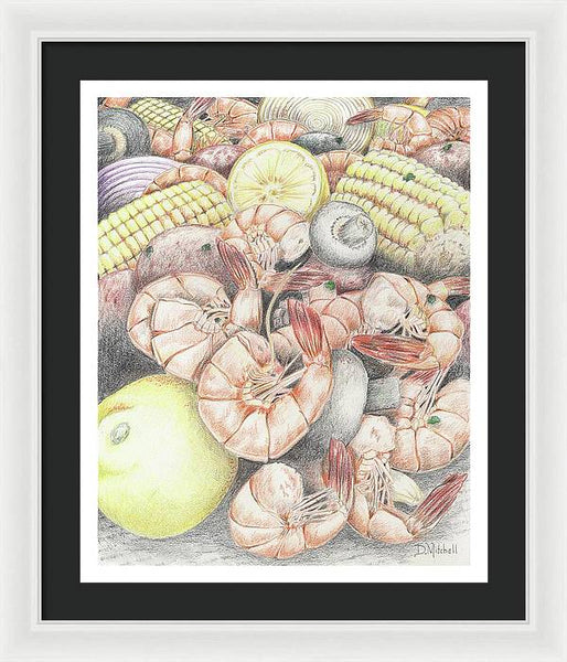 Shrimp Boil - Framed Print