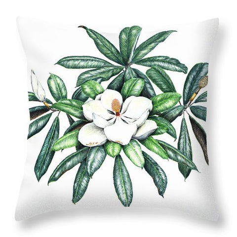 Southern Magnolia - Throw Pillow