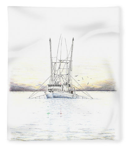 Sunset Trawler - Blanket