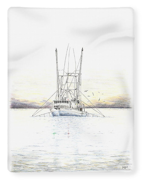 Sunset Trawler - Blanket