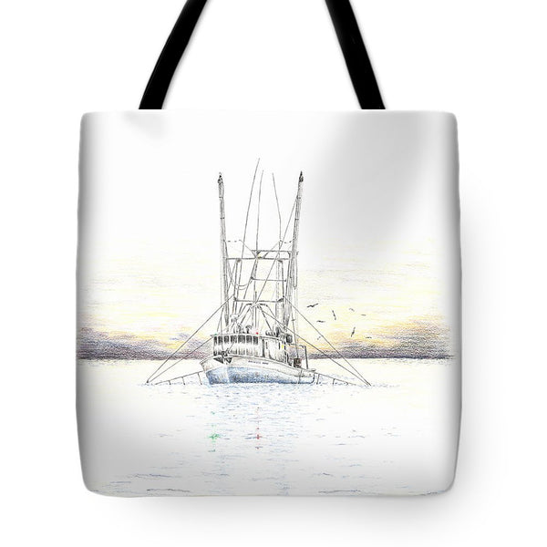 Sunset Trawler - Tote Bag