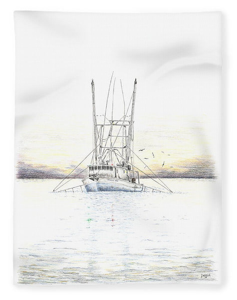 Sunset Trawler - Blanket